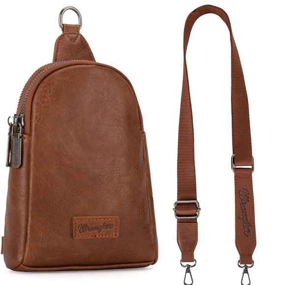 Wrangler Western Boho Crossbody Sling Bag for Women with Strap - Picture 5 of 8